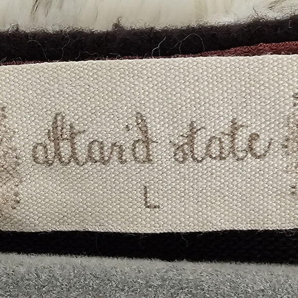 Altar'd State Embroidered Rose Stretchy Sweater Scoop Neck L - Picture 7 of 8